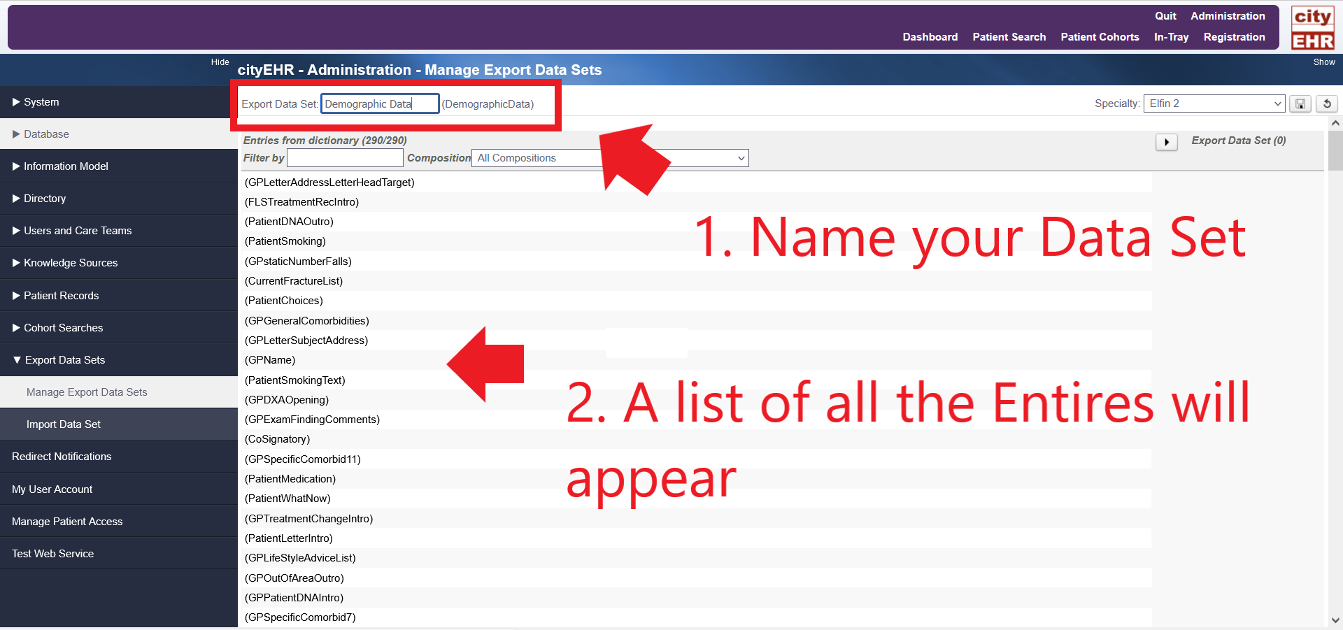 Naming the Data Set