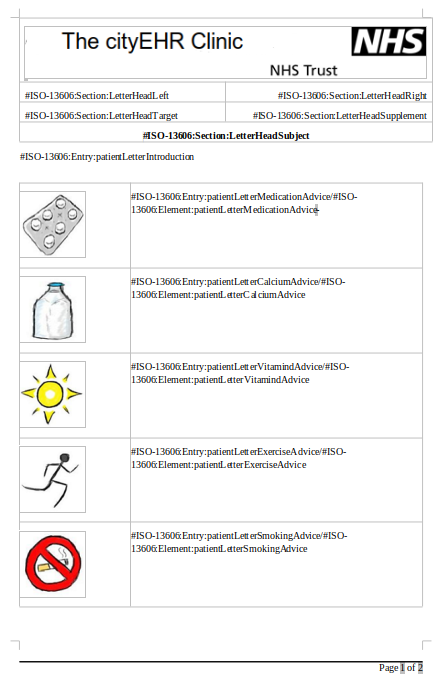  Letter Template for Patient Advice using LibreOffice Writer