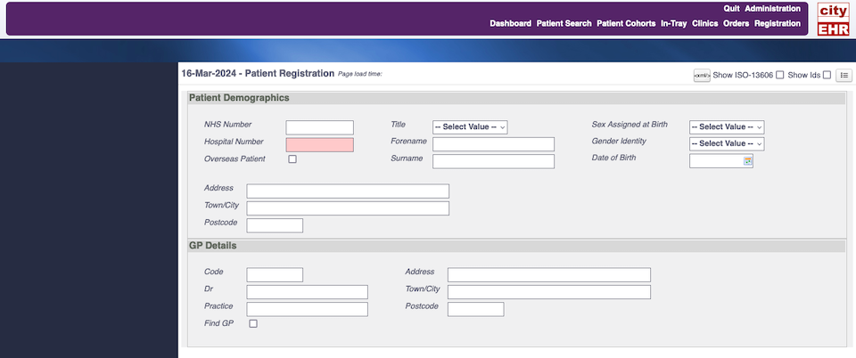 Patient Registration Form