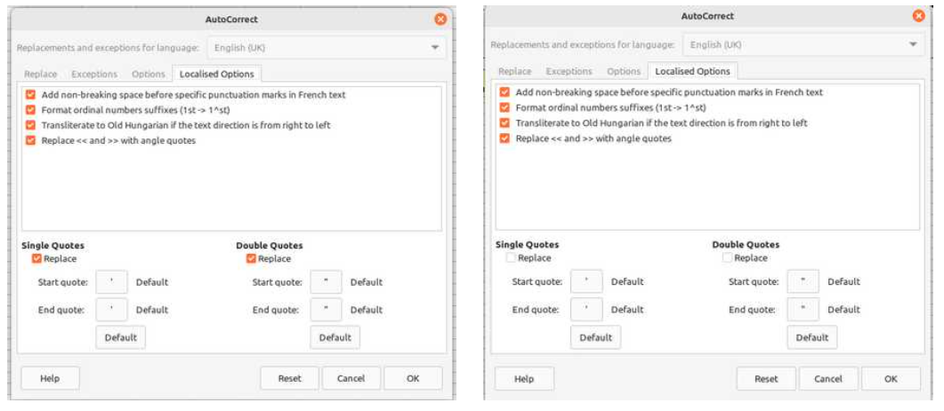  LibreOffice AutoCorrect Options