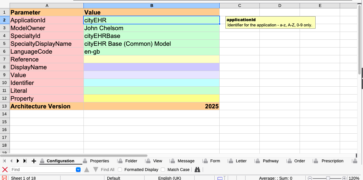 cityEHR Configuration Sheet